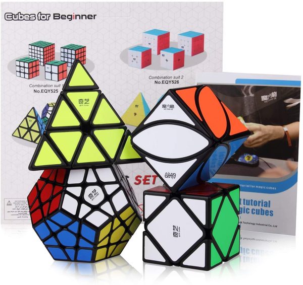 ROXENDA Speed Cube Set, Cubo Magico di Skew Ivy Piramide Megaminx Speed Cube con Confezione Regalo, Tutorial Segreto per Cubi - immagine 8