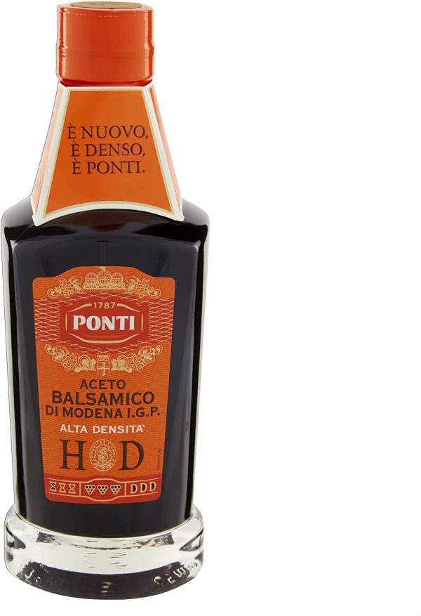 Ponti Aceto Balsamico di Modena I.G.P. Hd, Aceto Balsamico di Modena I.G.P. ad Alta Densit?? dal Gusto Ottimo, Aceto Balsamico Pregiato con Acidit?? 6%, 250 Ml - immagine 9