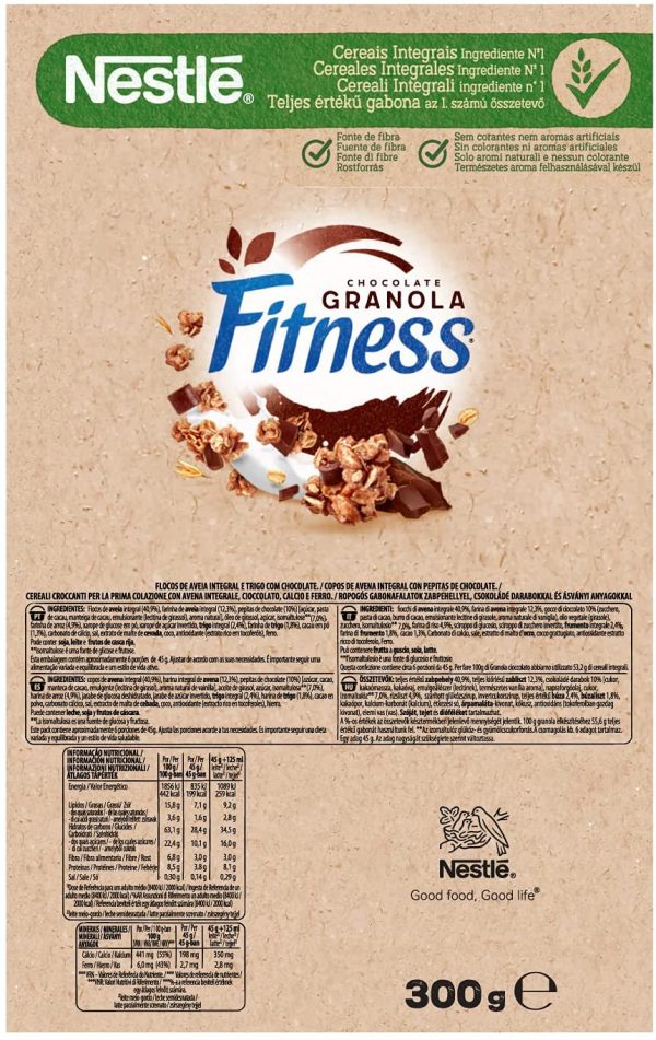 Nestl?? Fitness Cereali Integrali, con Cioccolato Granola, 300g - immagine 2