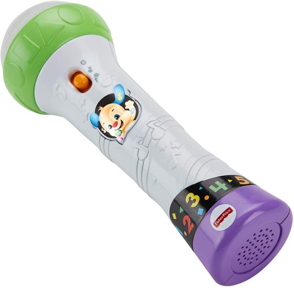 Fisher-Price Microfono Baby Rock, Giocattolo per Imparare Cantando con 2 modalit?? di Gioco, per Bambini 18 + Mesi, FBP33 - immagine 2