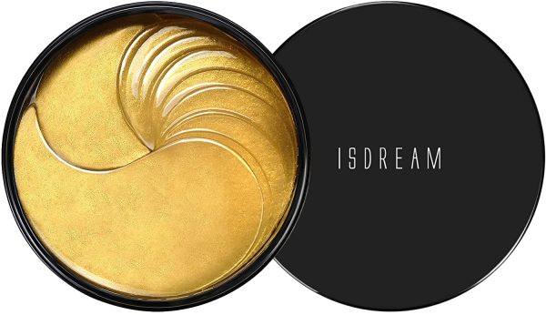 Patch Occhi, ISDREAM 24k Gold Maschera per Gli Occhi Patch Occhiaie e Borse Acido Laluronico e Collagene Rimuovere Gonfiori Occhiaie, 30 Paias - immagine 6