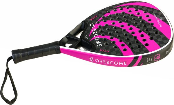 OVERCOME Racchetta Padel Unisex, Padel Racchette Fibra di Carbonio 12K, Diamond, Paddle Racchetta Forma Diamante, Livello Intermedio-Avanzato, Ottimo Bilanciamento - immagine 7