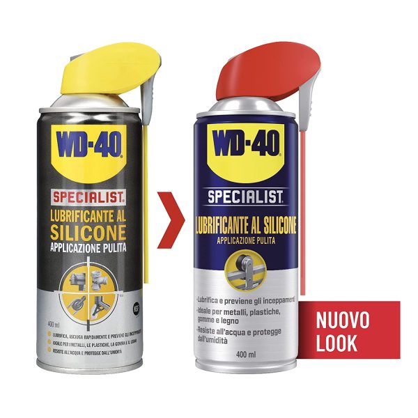 WD-40 Specialist - Lubrificante al Silicone Spray Applicazione Pulita con Sistema Doppia Posizione - 400 ml - immagine 3