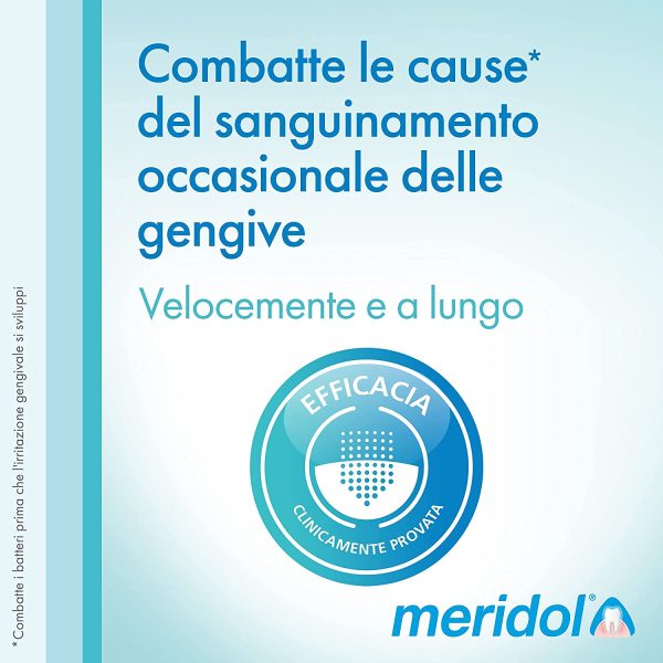 Meridol Dentifricio Protezione Gengive Con Ingrediente Antibatterico, 2 x 75 ml - immagine 6