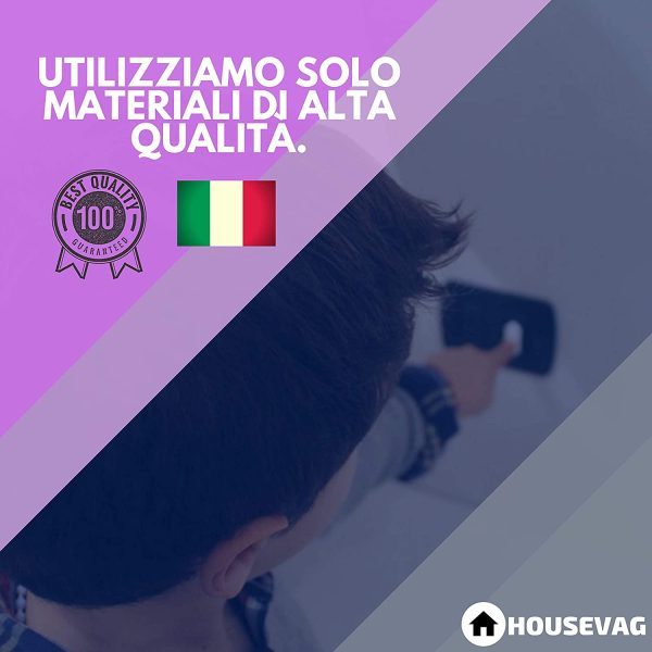 HOUSEVAG? Copriprese per Bambini - 20 Copriprese Bambini Universali Italiane e Schuko, Copri Presa Elettrica per Sicurezza Bambini-Copripresa Elettrica per Bambini CON BUSTA RICHIUDIBILE (Bianco) - immagine 7