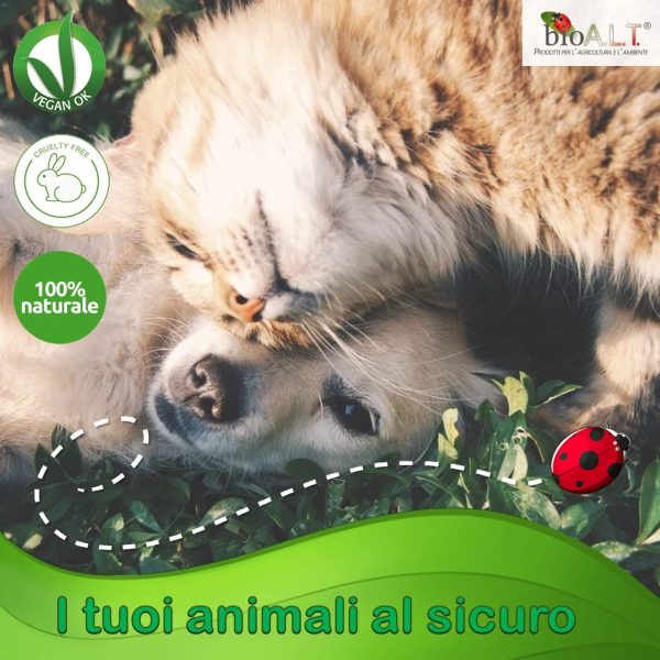 Protezione Spray con Olio di Neem per Cani, Gatti e Cavalli - Repellente Contro Pulci, Zecche e Zanzare - Azione Naturale e Mirata Contro i Parassiti , (spray pronto uso 500 ml) - immagine 6