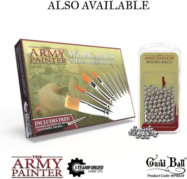 The Army Painter | Mixing Balls | 100 Sfere in Acciaio Inox | Palline per Miscelare Colori Acrilici | Per Pittura di Modelli in Miniatura per Roleplaying - immagine 6