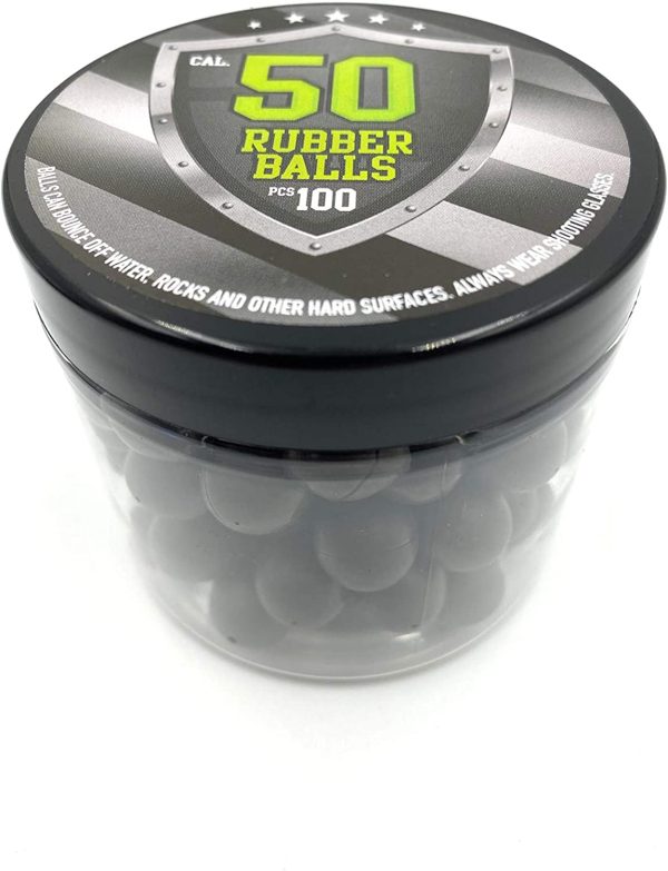 SSR 100 x Hard Rubber Balls Paintballs Training Shooting Reballs for Paintball And Defense Pistols 50 Cal. Palline in Gomma Dura per Paintball e Pistole da Difesa in Calibro 50 - immagine 5