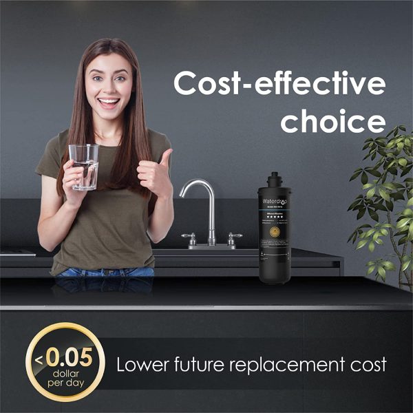 WD-RF10 Filtro per l'acqua, NSF/ANSI 42 Certificato, 30.000 Litri, Sostituzione per il Sistema di Filtrazione dell'acqua Sotto il Lavandino - immagine 5