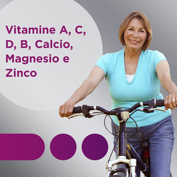 Multicentrum Donna 50+ Integratore Alimentare Multivitaminico-Multiminerale Apporto Completo, Vitamina D, Formulato per Combattere Stanchezza e Affaticamento per Donne oltre 50 Anni, 60 Compresse - immagine 4