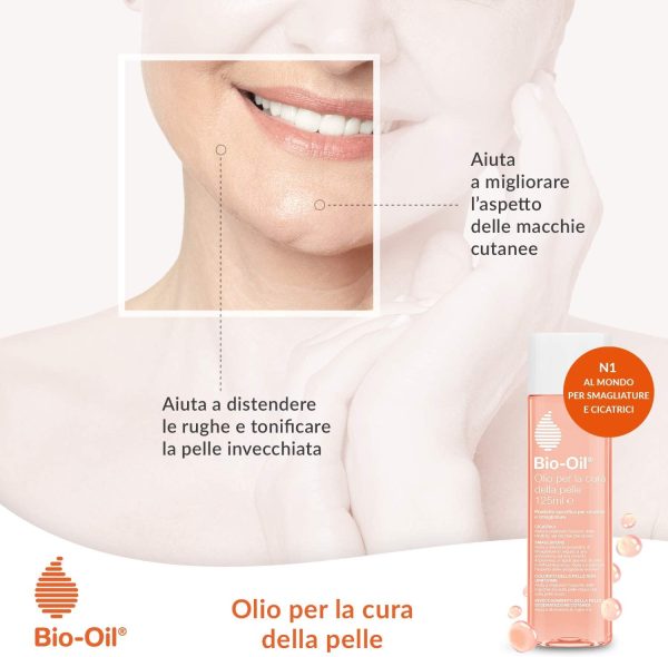 Bio-Oil Olio per Cicatrici e Smagliature, Trattamento per la Pelle con Azione Idratante, Cicatrizzante e Anti Smagliature, Indicata per Pelli Sensibili, 125 ml - immagine 4