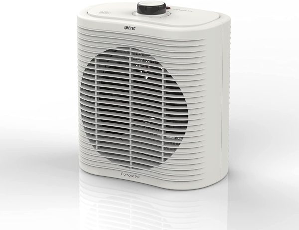 Compact Air, Termoventilatore piccolo e potente, Stufetta Elettrica, 2000 W, maniglia integrata, temperatura regolabile, funzione antigelo, dispositivo di protezione dai surriscaldamenti - immagine 5