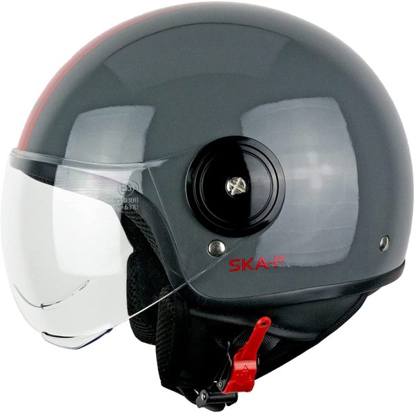 Casco demi jet SKA-P visiera sagomata, - immagine 5