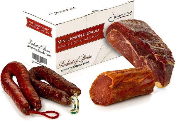 Prosciutto Serrano Spagnolo Stagionato e Disossato Gran Riserva 1 Kg + Lomo (Lonza) Duroc Natural 250 gr + Chorizo Salsiccia 200 gr + Salsiccia Salchichon 200 gr - Jamonprive Premium - immagine 3