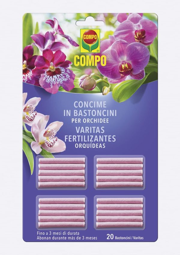 Compo Concime in Bastoncini per Orchidee, 20 Bastoncini, 18 g - immagine 5