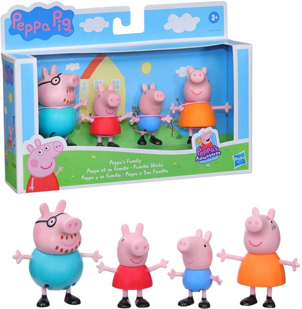 Peppa Pig - La Famiglia Confezione da 4 personaggi per bambini da 3 anni su, , Multicolore, F2190 - immagine 2