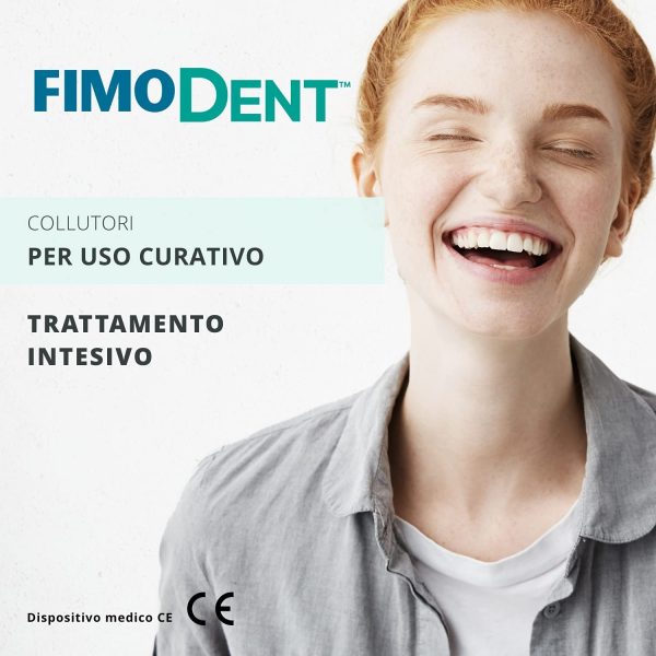 Fimodent Collutorio - Clorexidina 0.20% con SPDD (Sistema Protezione Discromie Dentali) e gradevole gusto menta - Trattamento antiplacca e antibatterico prolungato - 1000mL con dispenser - immagine 3