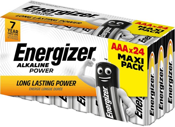 Batterie AAA  Alkaline Power, confezione da 24