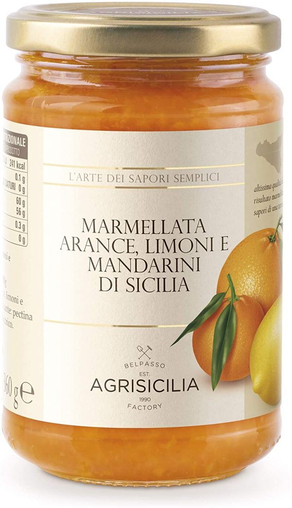 Agrisicilia Marmellata di Arance, Limoni e Mandarini di Sicilia - 360 g - immagine 2