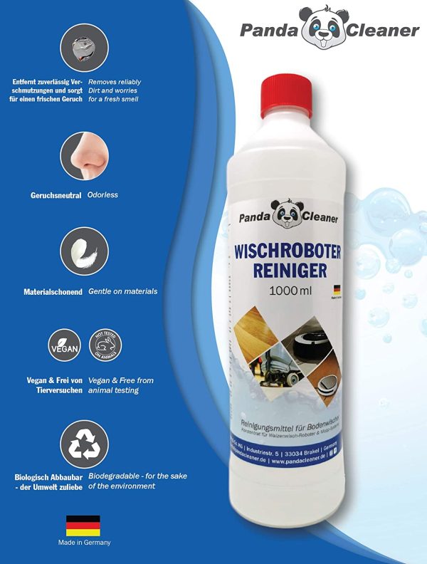 Pandacleaner® - Detergente per robot pulitore, per pavimenti, detergente concentrato - immagine 3