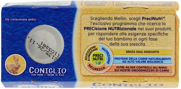 Mellin Omogenizzato Coniglio, 2 x 80g - immagine 7