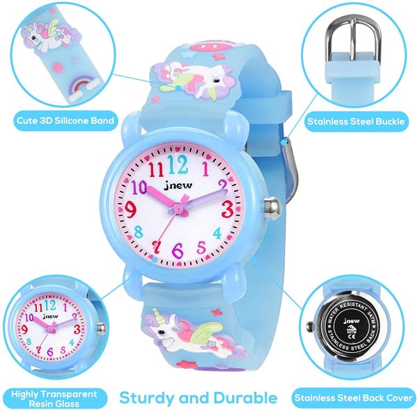 Bigmeda Orologio Bambini, Orologio Quarzo in Cartone Animato 3D, Orologio da Polso per Ragazzi e Ragazze, Orologio Bambini Impermeabile 30M, Orologi Insegnamento Cinturino - immagine 4