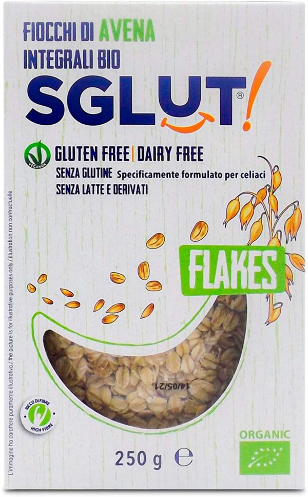 Sglut Fiocchi Avena Integrali Bio senza Glutine - 250 g - immagine 2