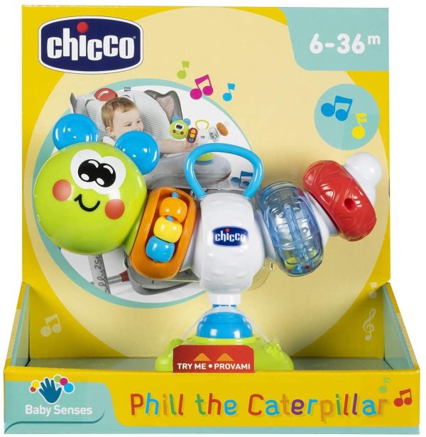 Chicco Gioco Seggiolone Bruchino Ballerino, Multicolore - immagine 2