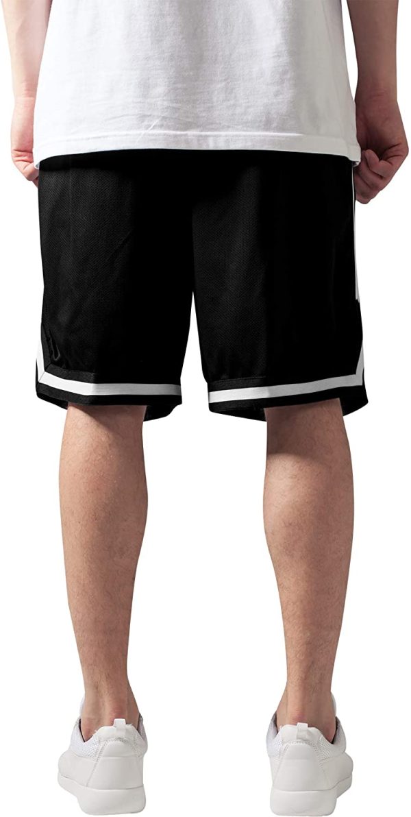 Urban Classics Pantaloncini Uomo Basket, Shorts Girovita Elasticizzato, Tasche, Striscia Colorata Laterale, Materiale Traspirante e Leggero, Taglie S-3XL - immagine 4