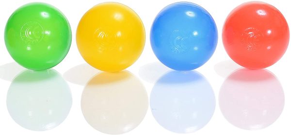 100 Palline per Piscina Bambini, Diametro 6 cm, Plastica Certificazione T??V Rheinland Senza Plastificanti - immagine 5