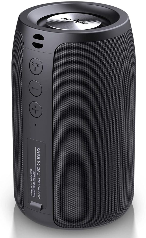 Cassa Bluetooth, ZEALOT Altoparlante Portatile, Outdoor, Bluetooth 5.0, Impermeabile, Stereo Rumoroso, Bassi Incredibili, 1500 Minuti Tempo di gioco con AUX/TF/USB per viaggi a casa