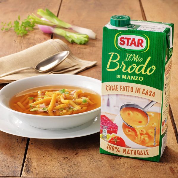 STAR Il Mio Brodo di Manzo, 1L, brodo liquido pronto, 100% naturale, senza conservanti, senza glutine e senza glutammato aggiunto, ottimo per risotto e zuppe. - immagine 4