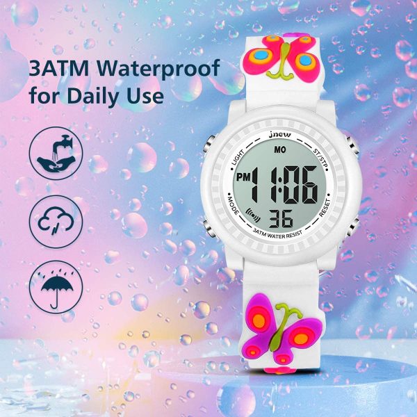 Bambini Orologi Bambini Sport Impermeabile 3D Carino Cartoon Digitale 7 Luci di Colore Orologio da Polso per Ragazzi Ragazze - immagine 5