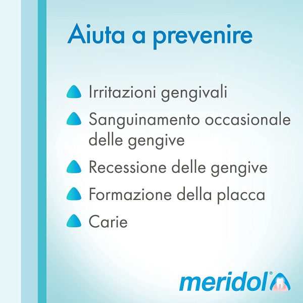 Meridol Dentifricio Protezione Gengive Con Ingrediente Antibatterico, 2 x 75 ml - immagine 5