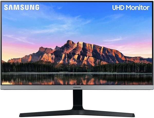 HRM UR55 (U28R552), Flat, 28", 3840x2160 (UHD 4K), HDR10, IPS, 60 Hz, 4 ms, FreeSync, HDMI, Display Port, Ingresso Audio, PIP e PBP, Eye Saver Mode, Dark Blue Gray - immagine 4