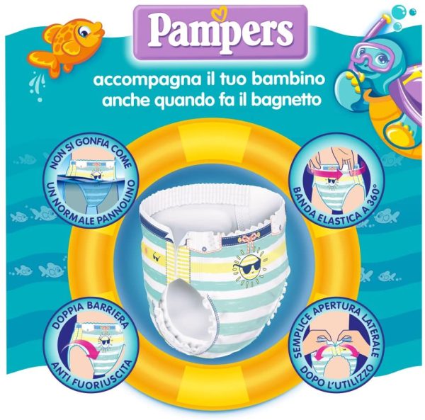 Pampers il Costumino, 12 Pannolini, Taglia 3 (6 - 11 kg) - immagine 6