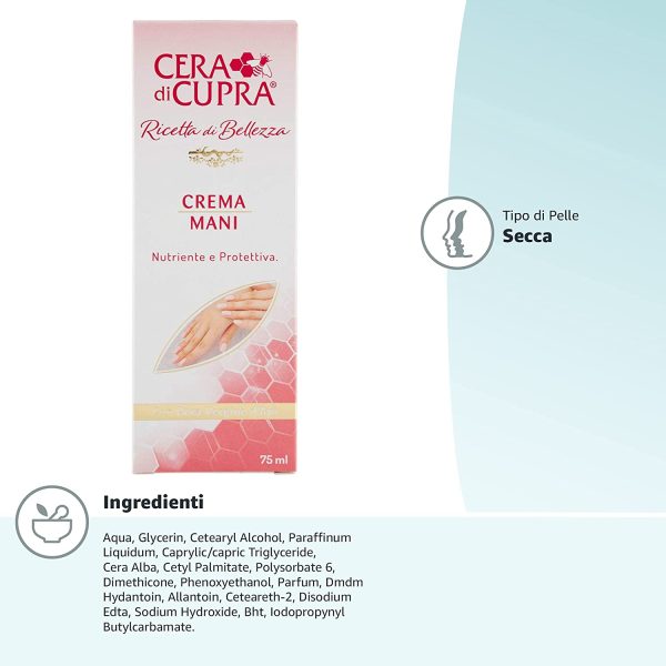 Cera di Cupra Ricetta di Bellezza Crema Mani, 75ml - immagine 6