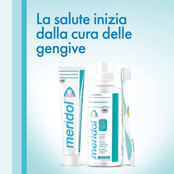 Meridol Dentifricio Protezione Gengive Con Ingrediente Antibatterico, 2 x 75 ml