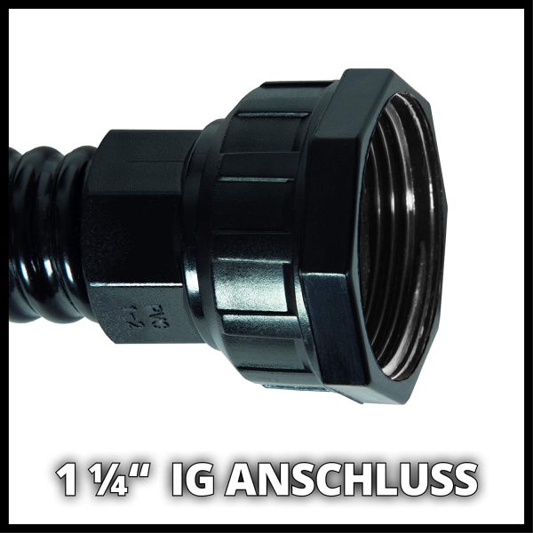 Einhell 4173645 - Tubo aspirazione rinforzato per pompe, Plastica, Nero, Lunghezza 7 metri - immagine 6