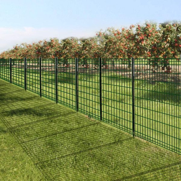 Amagabeli 1M X 20M Rete Metallica Zincata Plastificata 50 x 100mm RAL6005 Elettrosaldata Per Recinzione Rete Recinzione Elettrosaldata Zincata Plasticata Verde DA143