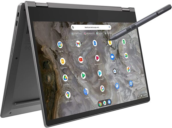 IdeaPad Flex 5 Chromebook Convertibile - Display Touch 13.3" FullHD (Processore Intel Celeron 6305, 64 GB eMMC, RAM 4 GB, Chrome OS)  USI Pen - Iron Grey - immagine 2