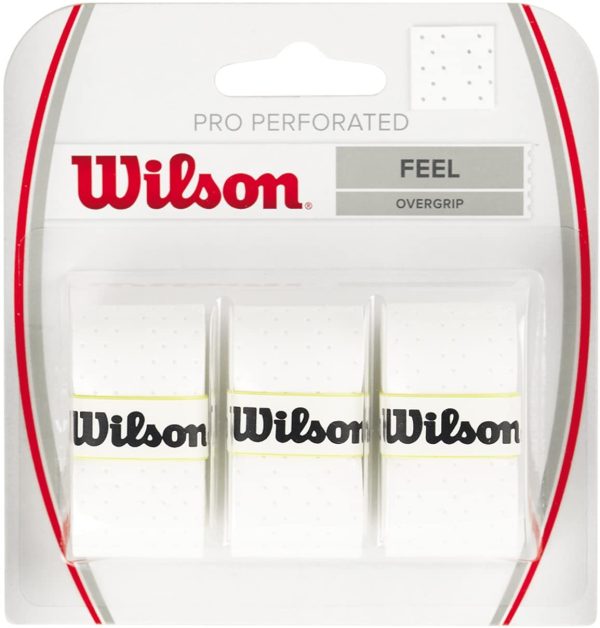 Wilson PRO Overgrip Perforated, Impugnatura per Racchetta da Tennis Unisex Adulto