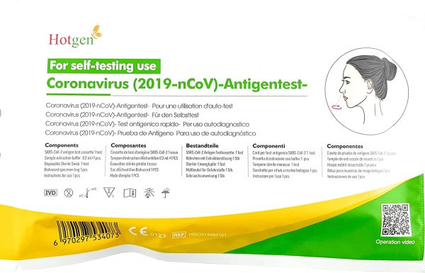 HotGen Test Rapido Antigenico (2019-nCoV) - Scatola da 10 test - immagine 2