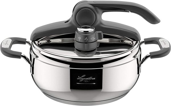 Briosa Lagoeasy'Up Pentola a Pressione, 3.5 L, Acciaio Inox 18/10 - immagine 3