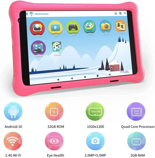 Tablet Bambini 8 Pollici Android 10 kids tablet 2GB+32GB Display IPS FHD Tablet per Bambini - immagine 6