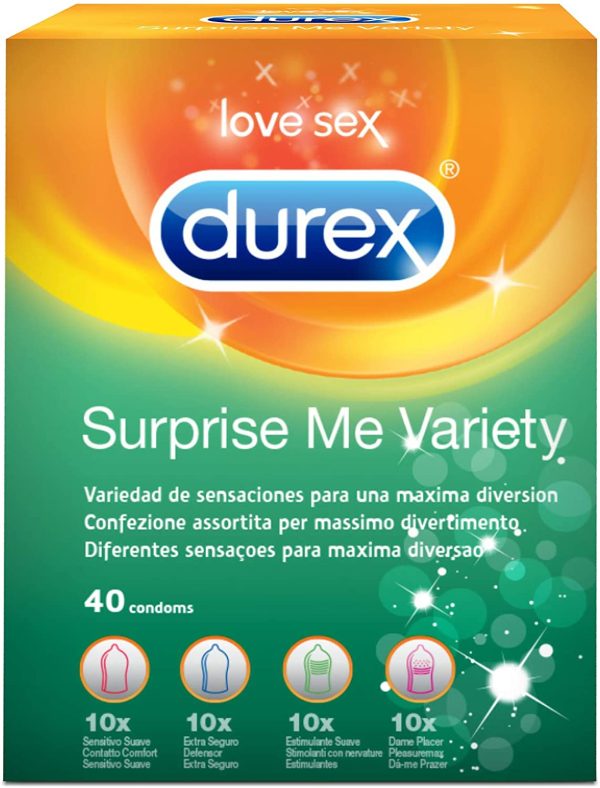 Durex Surprise Me Preservativi Assortiti, 40 Profilattici - immagine 6