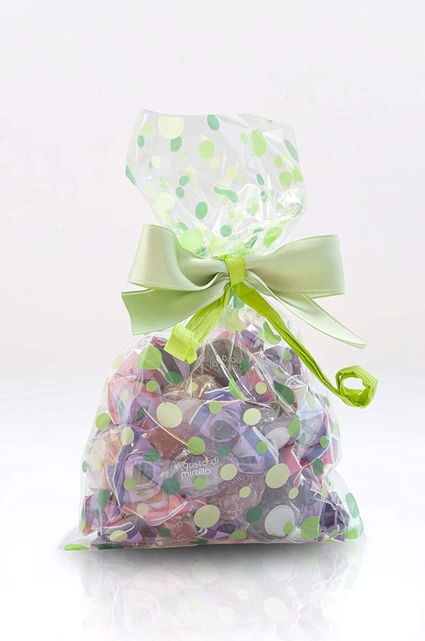 Buste (Sacchetti) Trasparenti per Alimenti Bubbles 50 pz, Polypropylene, Verde, 9x12,5cm - immagine 3