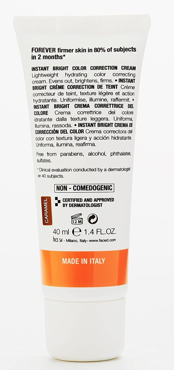 Face D - Cc Cream, Crema Corretrice Del Colore Con Acido Ialuronico E Spf 20, Dark, 40 Millilitro - immagine 4