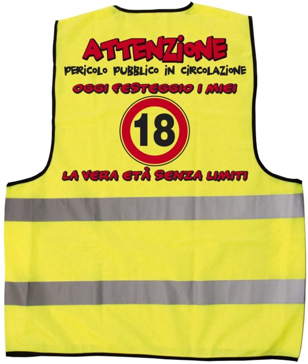 Bombo Gilet Compleanno 18 Anni - immagine 2