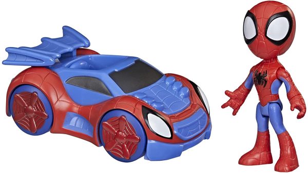 Hasbro Spidey e i Suoi Fantastici Amici - Spidey e Web-Crawler, action figure e veicolo, per bambini dai 3 anni in su